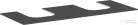 Hansgrohe Xevolos E 137x55 cm-es pult Xevolos szekrényhez két kivágással,matt palaszürke 54207760