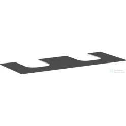   Hansgrohe Xevolos E 137x55 cm-es pult Xevolos szekrényhez két kivágással,matt palaszürke 54207760