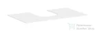 Hansgrohe Xevolos E 98x55 cm-es pult Xevolos szekrényhez kivágással,matt fehér 54209700
