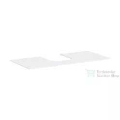   Hansgrohe Xevolos E 118x55 cm-es pult Xevolos szekrényhez középső kivágással,matt fehér 54210700