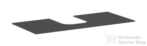 Hansgrohe Xevolos E 118x55 cm-es pult Xevolos szekrényhez középső kivágással,matt palaszürke 54210760