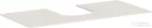 Hansgrohe Xevolos E 118x55 cm-es pult Xevolos szekrényhez középső kivágással,matt homok 54210780