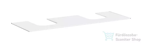 Hansgrohe Xevolos E 157x55 cm-es pult Xevolos szekrényhez két kivágással,matt fehér 54211700