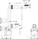 Hansgrohe helytakarékos szifon, fehér 54235000