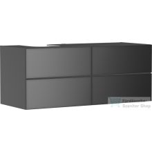   Hansgrohe XEVOLOS E 137x55 cm-es 4 fiókos fali szekrény pult nélkül,balos kivágású pulthoz,matt/metál palaszürke 54238770