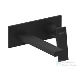   Kludi NOVA DECUS falsík alatti mosdó csaptelep 19 cm-es kifolyóval, alaptest és leeresztő nélkül, matt fekete 542443975