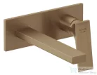 Kludi NOVA DECUS falsík alatti mosdó csaptelep 19 cm-es kifolyóval, alaptest és leeresztő nélkül, szálcsiszolt bronz 54244N175