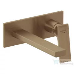   Kludi NOVA DECUS falsík alatti mosdó csaptelep 19 cm-es kifolyóval, alaptest és leeresztő nélkül, szálcsiszolt bronz 54244N175