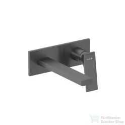   Kludi NOVA DECUS falsík alatti mosdó csaptelep 19 cm-es kifolyóval, alaptest és leeresztő nélkül, szálcsiszolt gunmetal 54244N275