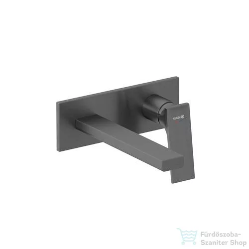 Kludi NOVA DECUS falsík alatti mosdó csaptelep 19 cm-es kifolyóval, alaptest és leeresztő nélkül, szálcsiszolt gunmetal 54244N275
