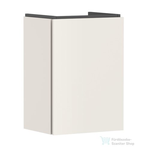Hansgrohe XILESA E 43x33 cm-es 1 ajtós fali szekrény mosdó nélkül, balos, matt homok 54245780