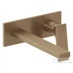   Kludi NOVA DECUS falsík alatti mosdó csaptelep 22 cm-es kifolyóval, alaptest és leeresztő nélkül, szálcsiszolt bronz 54245N175