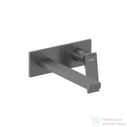   Kludi NOVA DECUS falsík alatti mosdó csaptelep 22 cm-es kifolyóval, alaptest és leeresztő nélkül, szálcsiszolt gunmetal 54245N275