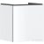 Hansgrohe XILESA E 48x38 cm-es 1 fiókos fali szekrény mosdó nélkül, matt fehér 54247700