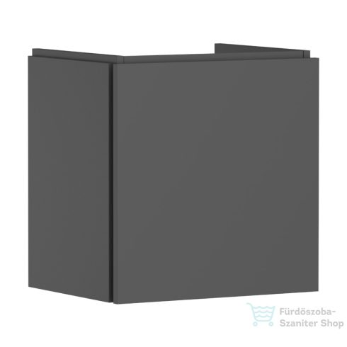 Hansgrohe XILESA E 48x38 cm-es 1 fiókos fali szekrény mosdó nélkül, matt palaszürke 54247760