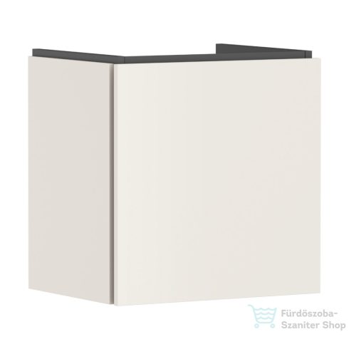 Hansgrohe XILESA E 48x38 cm-es 1 fiókos fali szekrény mosdó nélkül, matt homok 54247780