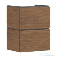   Hansgrohe XILESA E 48x38 cm-es 2 fiókos fali szekrény mosdó nélkül, kasmír tölgy 54248550