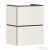 Hansgrohe XILESA E 48x38 cm-es 2 fiókos fali szekrény mosdó nélkül, matt homok 54248780