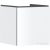 Hansgrohe XILESA E 48x47 cm-es 1 fiókos fali szekrény mosdó nélkül, matt fehér 54249700