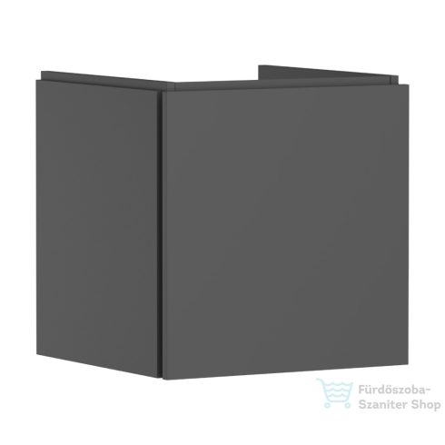 Hansgrohe XILESA E 48x47 cm-es 1 fiókos fali szekrény mosdó nélkül, matt palaszürke 54249760