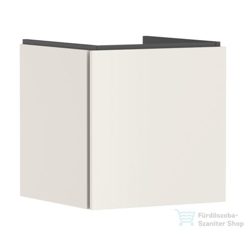 Hansgrohe XILESA E 48x47 cm-es 1 fiókos fali szekrény mosdó nélkül, matt homok 54249780