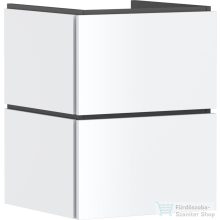   Hansgrohe XILESA E 48x47 cm-es 2 fiókos fali szekrény mosdó nélkül, matt fehér 54250700
