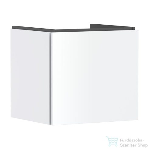 Hansgrohe XILESA E 53x47 cm-es 1 fiókos fali szekrény mosdó nélkül, matt fehér 54251700