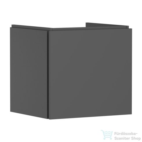 Hansgrohe XILESA E 53x47 cm-es 1 fiókos fali szekrény mosdó nélkül, matt palaszürke 54251760