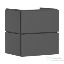   Hansgrohe XILESA E 58x47 cm-es 2 fiókos fali szekrény, matt palaszürke 54254760