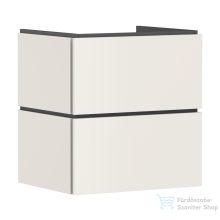   Hansgrohe XILESA E 58x47 cm-es 2 fiókos fali szekrény, matt homok 54254780