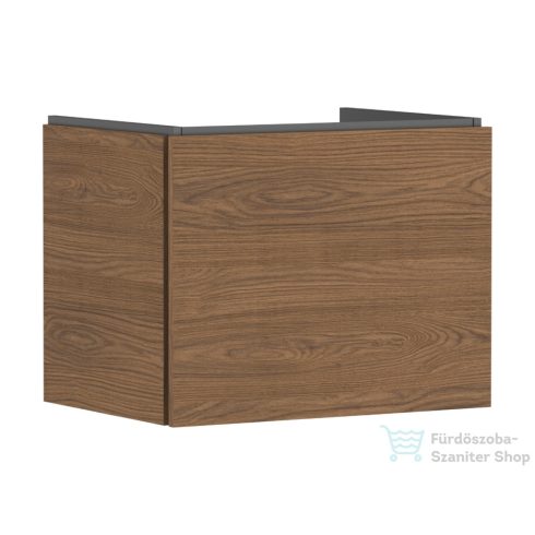 Hansgrohe XILESA E 63x47 cm-es 1 fiókos fali szekrény mosdó nélkül, kasmír tölgy 54255550