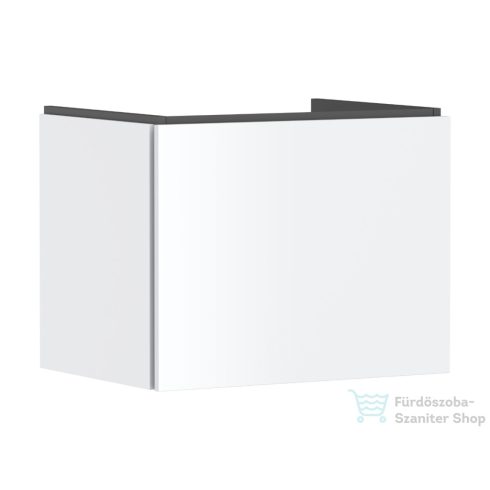 Hansgrohe XILESA E 63x47 cm-es 1 fiókos fali szekrény mosdó nélkül, matt fehér 54255700