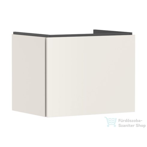 Hansgrohe XILESA E 63x47 cm-es 1 fiókos fali szekrény mosdó nélkül, matt homok 54255780