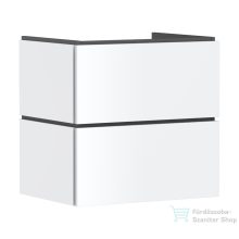   Hansgrohe XILESA E 63x47 cm-es 2 fiókos fali szekrény mosdó nélkül, matt fehér 54256700