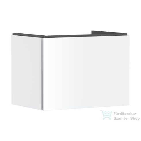 Hansgrohe XILESA E 68x47 cm-es 1 fiókos fali szekrény mosdó nélkül, matt fehér 54257700