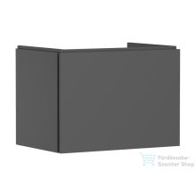   Hansgrohe XILESA E 68x47 cm-es 1 fiókos fali szekrény mosdó nélkül, matt palaszürke 54257760