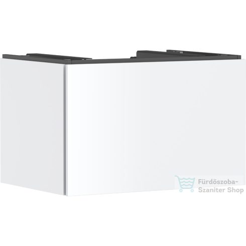 Hansgrohe XILESA E 78x55 cm-es 1 fiókos fali szekrény pult és mosdó nélkül, matt fehér 54265700