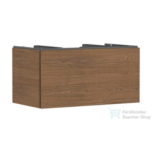 Hansgrohe XILESA E 98x55 cm-es 1 fiókos fali szekrény pult és mosdó nélkül, kasmír tölgy 54266550