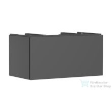   Hansgrohe XILESA E 98x55 cm-es 1 fiókos fali szekrény pult és mosdó nélkül, matt palaszürke 54266760