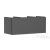 Hansgrohe XILESA E 118x55 cm-es 1 fiókos fali szekrény pult és mosdó nélkül, matt palaszürke 54267760