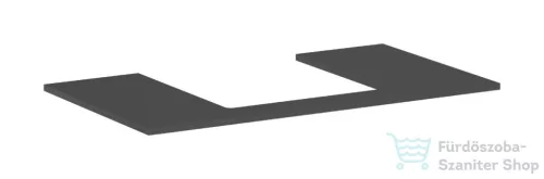 Hansgrohe XILESA E 98x55 cm-es mosdópult, matt palaszürke 54270760