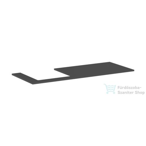 Hansgrohe XILESA E 137,5x55 cm-es mosdópult bal oldali kivágással, matt palaszürke 54272760
