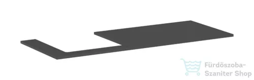 Hansgrohe XILESA E 137,5x55 cm-es mosdópult bal oldali kivágással, matt palaszürke 54272760