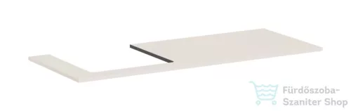 Hansgrohe XILESA E 137,5x55 cm-es mosdópult bal oldali kivágással, matt homok 54272780