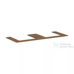   Hansgrohe XILESA E 137,5x55 cm-es mosdópult két kivágással, ráültetett mosdóhoz, kasmír tölgy 54274550