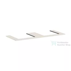   Hansgrohe XILESA E 137,5x55 cm-es mosdópult két kivágással, ráültetett mosdóhoz, matt homok 54274780