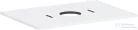 Hansgrohe XILESA E 78x55 cm-es mosdópult csaplyuk nélküli mosdóhoz, matt fehér 54275700