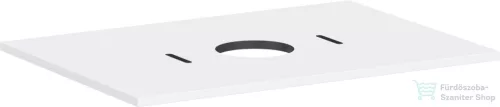Hansgrohe XILESA E 78x55 cm-es mosdópult csaplyuk nélküli mosdóhoz, matt fehér 54275700