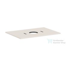   Hansgrohe XILESA E 78x55 cm-es mosdópult csaplyuk nélküli mosdóhoz, matt homok 54275780