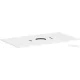 Hansgrohe XILESA E 98x55 cm-es mosdópult csaplyuk nélküli mosdóhoz, matt fehér 54276700